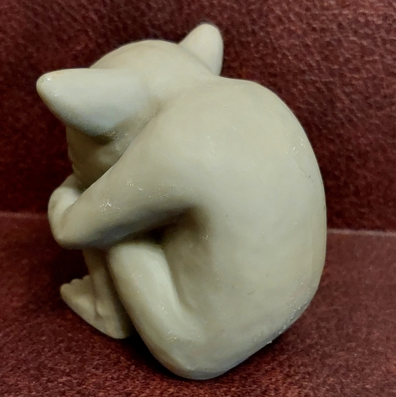 Vintage 1990 Small Clay Dedo Gargoyle Sculpture Signed by Artist Keith Findling - Picture 5 of 16